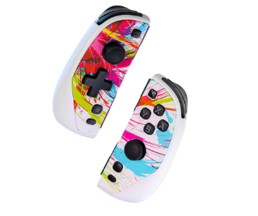 IINE Switch Split Graffiti Joypad Wake Up with Hand Straps Macro Function for Nintendo Switch/OLED