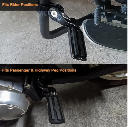 1 Pair Of Motorcycle Foot Pedal Road Rest Foot Pedal Aluminum Alloy High Quality Foot Rest