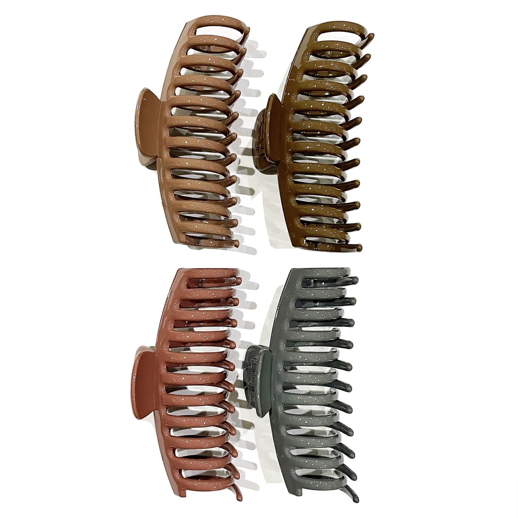 HAIRSTORY Neutral Colored Jumbo Big Claw Hair Clamp Clip