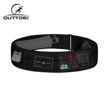 Outtobe Men's And Women's Outdoor Running Multi functional Surrounding Ultra thin Invisible Fit Waterproof Sports Waist Pack Jogging
