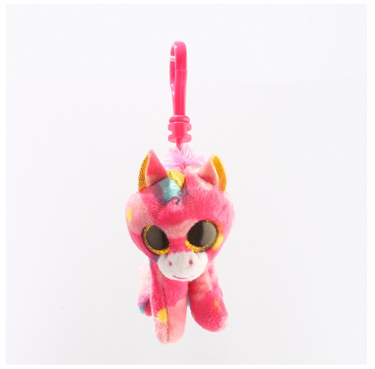 Ty Beanie Big Eyes Keychain Pendant Sloth Monkey Cat Fox Puppy Rabbit Soft Plush Backpack Decor Doll Birthday Gift For Kids 10CM C24