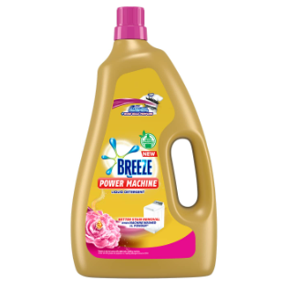 Breeze Laundry Liquid Detergent Power Machine with Rose Gold Perfume 2.9L