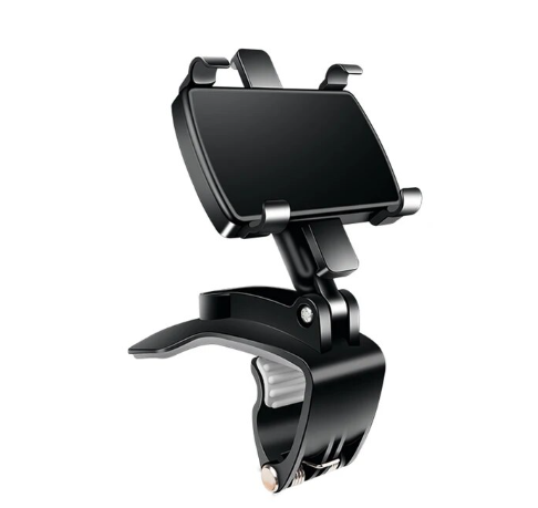 Sun Visor/Dashboard Phone Holder Car Phone Holder Mount 360 Degree Rotation Smartphone Stand Phone Clip Support For iphone 15 14