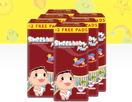 SWEETBABY PLUS - BIG PACK XXL 20+2 x 6 PACKS
