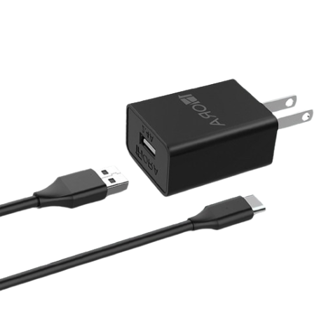 1HORA 2.4A Type-C Fast Charger for Android Samsung infinix 12W Fast Charging Set Adaptor GAR142