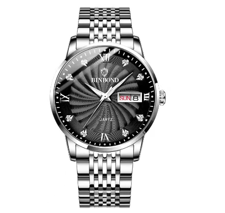 Binbond Original Luxury Watch Fashion Waterproof Business Watch Men Stainless Steel Wrist Watch M6