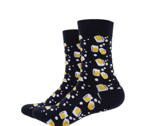 IDENTITY Fizz Printed Crew Length Socks