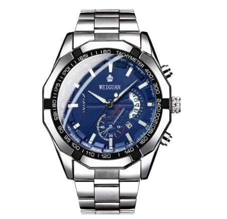 Binbond Original Luxury Watch Calendar Waterproof Luminous Luxury Stainless Steel Fashion Business Quartz Watch Men's Watch M8