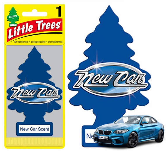 Little Trees Car Air Freshener 10189 (New Car Scent) Hanging Tree Provides Long Lasting Scent