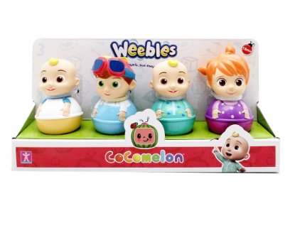 Weebles Cocomelon JJ and Friends 4 Pack Figures