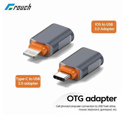 Type C To USB 3.0 OTG Adapter Lightning Male To USB 3.0 Converter for iPhone 14 13 12 11 Pro iPad USB To Type C OTG Connector