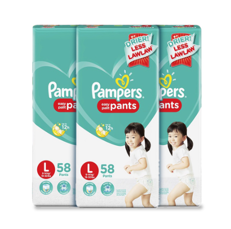Pampers Baby Dry Pants Diapers XL 46s x 3 packs (138 pcs) - 12-17kg