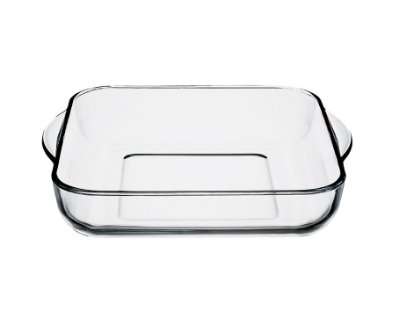 Borcam Square Glass Tray 220 x 220mm (59034)