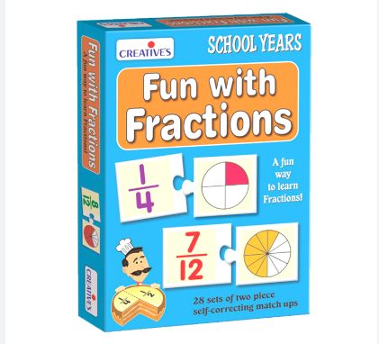 Whiz Kidsz Fun with Fractions Puzzles, Educational Puzzles for Kids