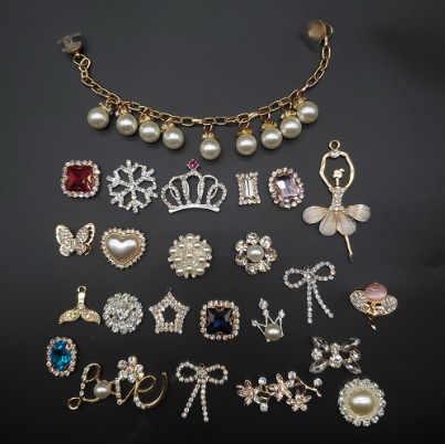 Enamel Shoe Charms For Jewelry Accessories