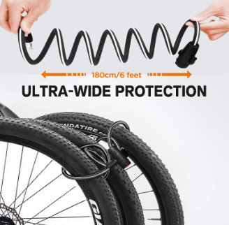 Bike lock Bicycle Cable Lock Road Mountain Bike Cycling Safety Key Lock for Bicycle Access