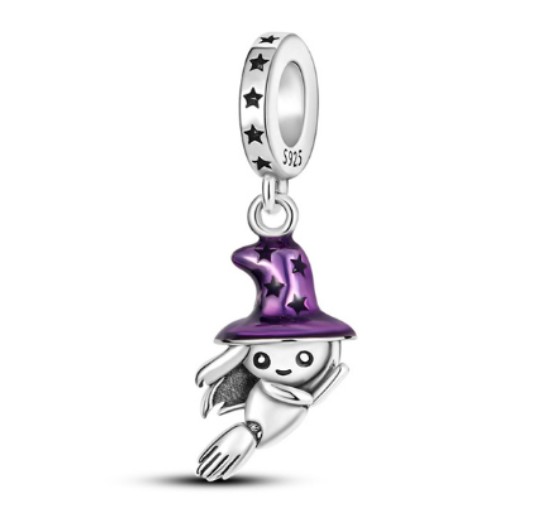 925 Silver Trinkets Balloon Charms Beads for Bracelet Pan Security Chain d042