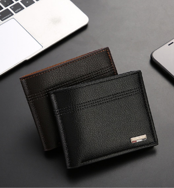 Elegant Fashion Leather Men's Wallet Card Holder Fold Wallets