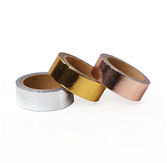 Metallic Washi Tape Gold Silver Washi Masking Tape Collection DIY Scrapbooking Journaling Arts Crafts Tapes