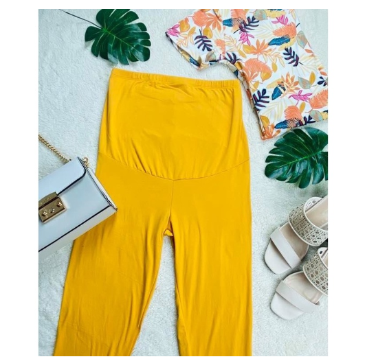 Maternity Leggings Pregnant Pants High Waist L6