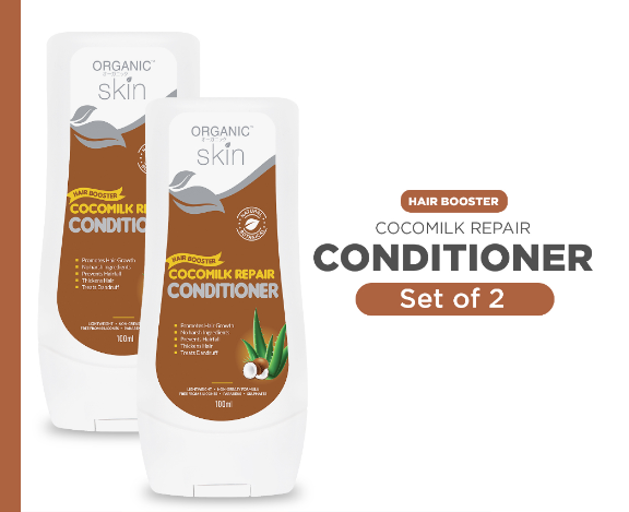 Organic Skin Japan Hair Booster Coco Milk Repair Conditioner 100ml Set of 2