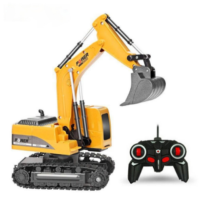 1:24 Remote control excavator toy Engineering Car Dump Metal Truck plastic Excavator For kids