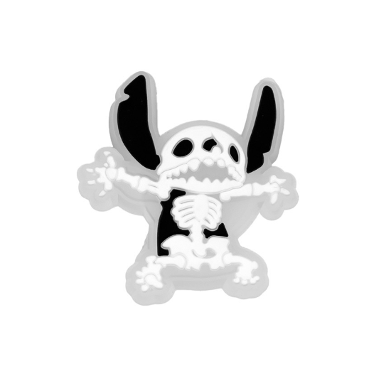 Cartoon Snack Led Jibbitz Crocs Stitch Anime Jibbits Charm Glow in The Dark Shoe Charms Pin Mario Emoji Jibits Crocks for Women Shoes F42