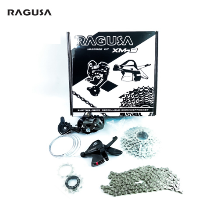 Ragusa XM 8s 9s 10s MTB Rear Derailleur RD Shifter Sprocket Chain Mountain Bike Upgrade Kit