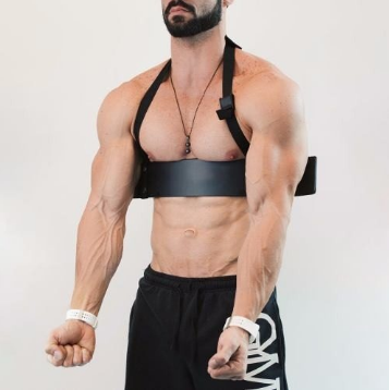 Aluminum Alloy Bicep Isolator Arm Blaster, Gym Bar Spring Steel Wider Bicep Isolator Muscle