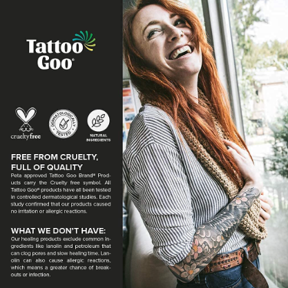 Tattoo Goo Tattoo Care Kit for New & Exiting Tattoos, 3 Piece Set (Tattoo Soap Care Lotion Balm)