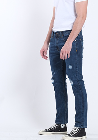 Jag Men's Distressed Skinny Stretch 28"