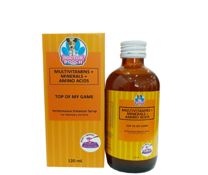 Doctor Pooch Top of my Game Syrup for Dogs & Cats 120ml