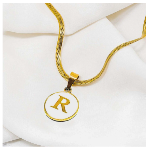 Laj 18k Gold Stainless Steel Initial Necklace SLP07  with LX873D NoFreeBox R