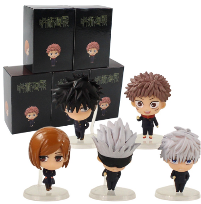 Jujutsu Kaisen Capsule Mini Figure Collection Toy Gashapon All 5 Types Set