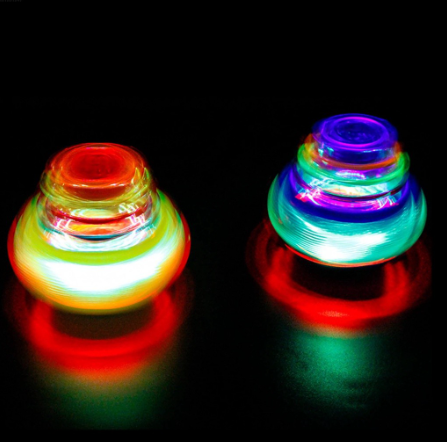 Electric Luminous Gyro Toy Children's Flash Music Toy Launcher Gift Color Flash LED Light