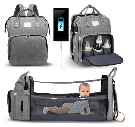 BELOVE Baby Bag Organizer Diaper Bag Mommy Bag For Baby , Crib, Outing Multifunctional Baby Backpack