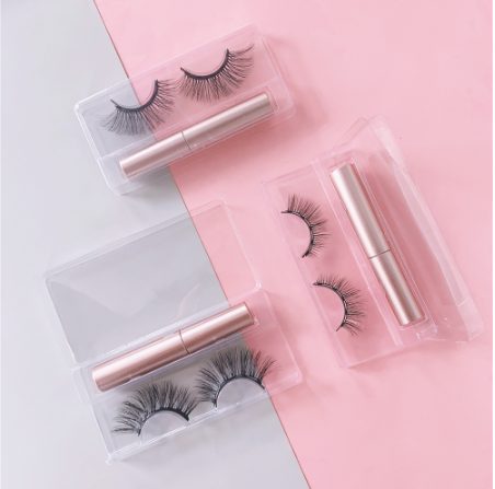 BEAUTY GLAZED 3D Magnetic Eyelashes Set Waterproof Lasting Naturally Magnetic Eyeliner Magnet Eyelashes Makeup Extension False Eyelashes Kit