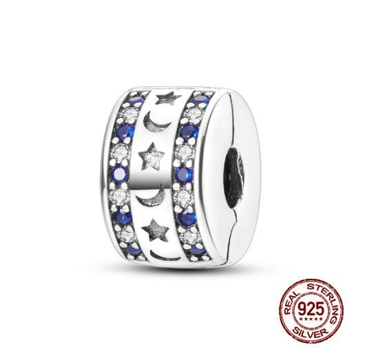 Fit Original Pandora Bracelet Beads Pendant 925 Sterling Silver Love Positioning Buckle Series Colorful Women Jewelry DIY Gift S034