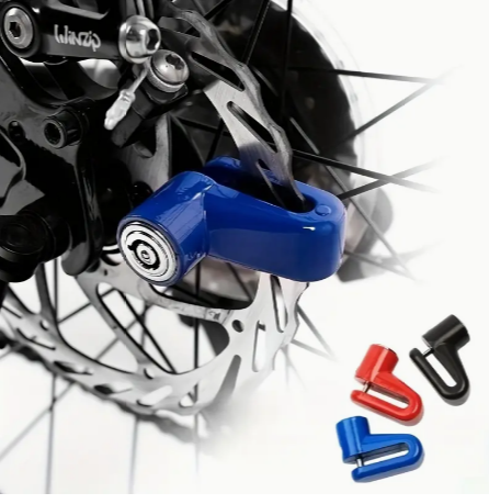 Anti-Theft Disc Brake Lock for Mountain Bikes and Motorcycles - Secure Your Bicycle and Electric Bike During Outdoor Rides