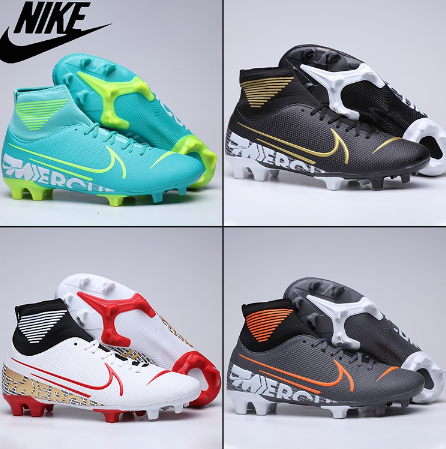 Ship From The Philippines Nike Knitting Spike Soccer Football Outdoor Sneakers Boots Men Women