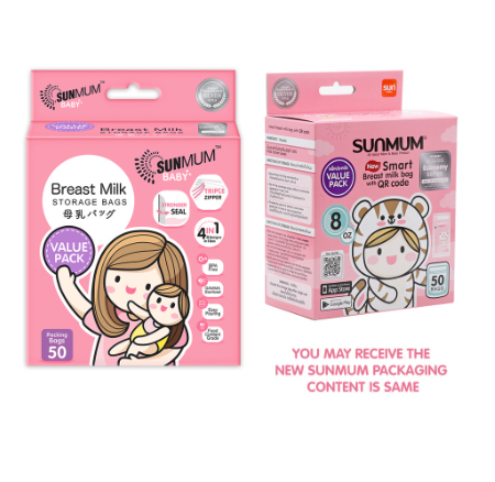 SUNMUaM Value Pack Breast Milk Storage Bags (50s)