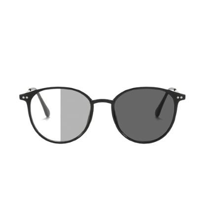 Lovito Women Basic Full Rim Glasses Sunglasses L60AD102 (White/Black)