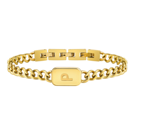 Meaeguet A-Z Initial Bracelet for Men Stainless Steel Cuban Link Chain Gold Bracelet Men Jewelry Gift for Boyfriend P