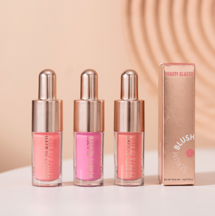 BEAUTY GLAZED Soft And Natural She Glam Liquid Blush Gel Cream Light And Breathable 3 Colors Cream Liquid Powder Blusher
