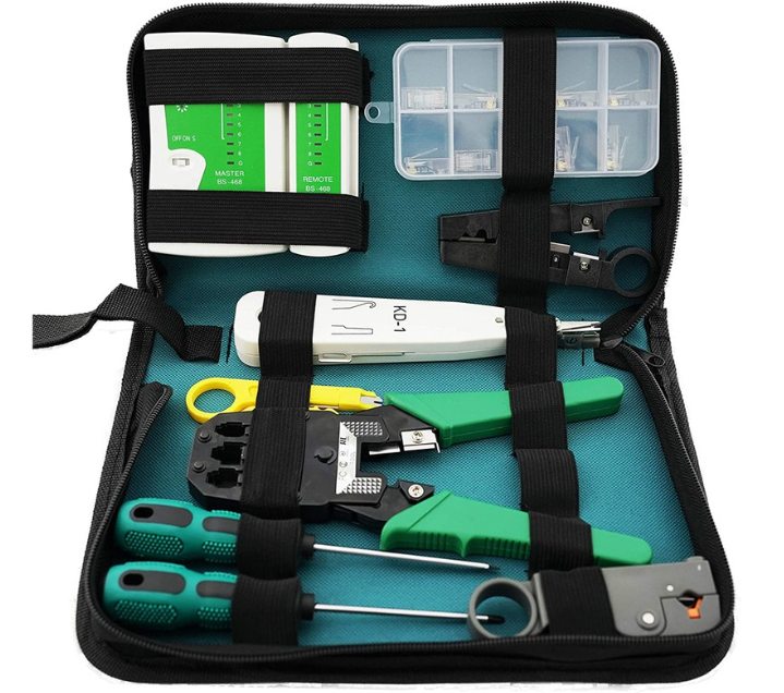 MAIA Network Cable Repair and Maintenance Tool Kit Rj45 Test Crimping Wire