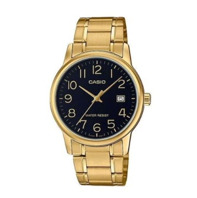 Casio  Gold Stainless Steel Strap Date Display Watch for Men