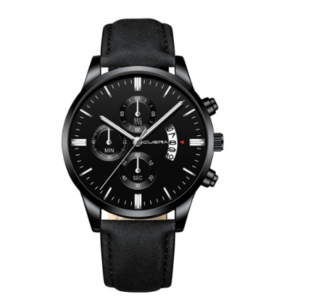 CUENA Original Brand Men's Watch Fashion Sports Analog Quartz Stainless Steel Waterproof 845 M11
