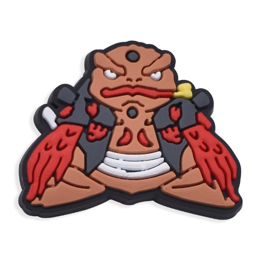 Cartoon Jiraiya Croc Jibbits Anime Jibits Charm Naruto Kakashi Jibitz Croc Pins for Kids Shoe Charms Shoes Accessories Decoration N13