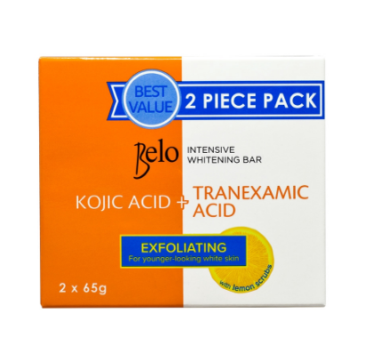 Belo Intensive Whitening Bar w/ Exfoliating Lemon Scrubs 65g 2pc