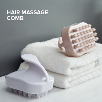 Locaupin Shower Care Tool Hair Massage Comb Exfoliator Wet or Dry Scalp Brush Deep Clean Scrubber